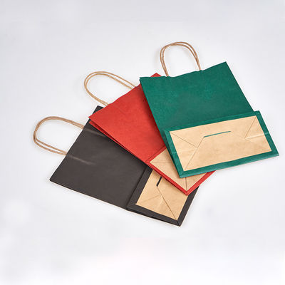 Handbag Colored Kraft Paper Hand-held Gift Bag Packaging Bag