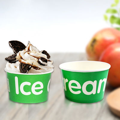 Paper Bowl Double PE Coated Ice Cream Paper Bowl In Stock