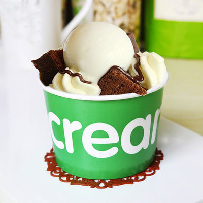Paper Bowl Double PE Coated Ice Cream Paper Bowl In Stock