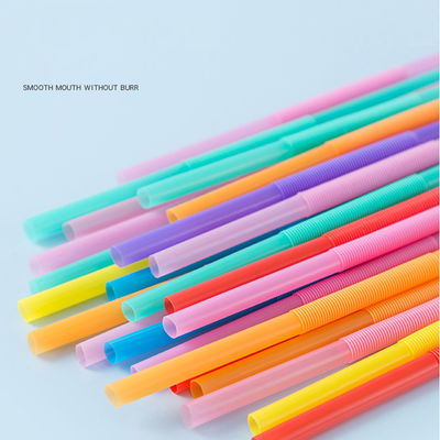 Stretchable Straw Colored And Bendable Beverage Straw
