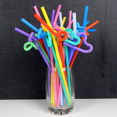 Stretchable Straw Colored And Bendable Beverage Straw