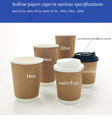 Hollow Cup Insulated And Thickened Double-layer Hot Drink Paper Cups