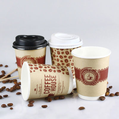 Double Layered Hollow Paper Cups For Coffee