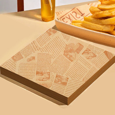 American Sandwiches, Hamburgers, French Fries, Fried Chicken, Oil Proof Paper