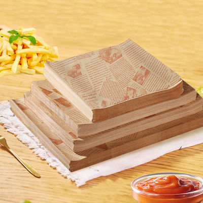 American Sandwiches, Hamburgers, French Fries, Fried Chicken, Oil Proof Paper