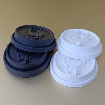 PP Leak proof Coffee Milk Tea Hot Drink Thick Flat Mouth Sealed Cover