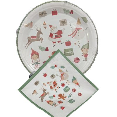 Paper Plates Paper Cup and Tissue for Party