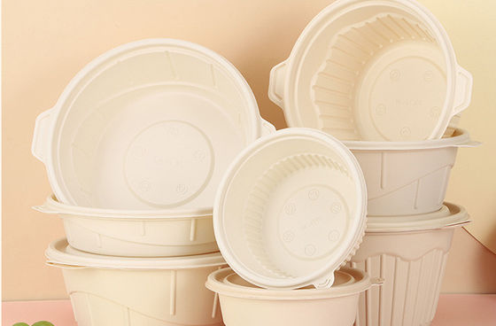 Corn Starch Based Biodegradable pPackaging Bowls With Lid