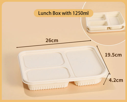 Eco Friendly Biodegradable Disposable Lunch Box Degradable