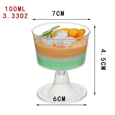 Disposable Pudding Cup Ice Cream Custard Dessert Cup