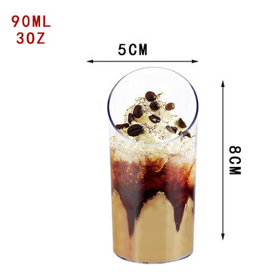Eco Friendly Disposable Plastic Ice Cream Mousse Desert Cup Mini Dessert Cups for Party Supply