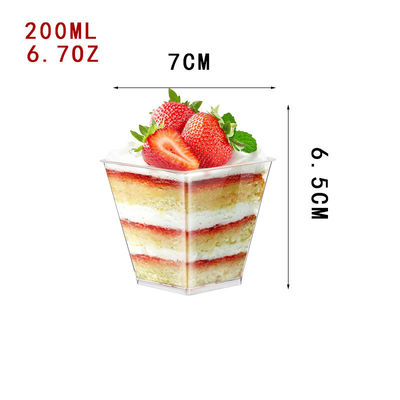 Multiple Specification Disposable Plastic Ice Cream Dessert Cups