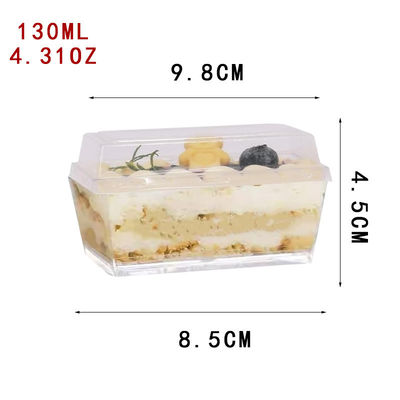 130ml Disposable Dessert Pudding Cup with Lid