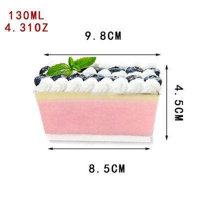 130ml Disposable Dessert Pudding Cup with Lid