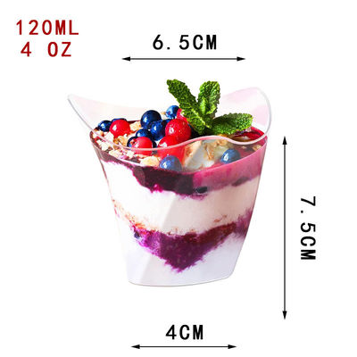Disposable Dessert Pudding Cup With Spoon