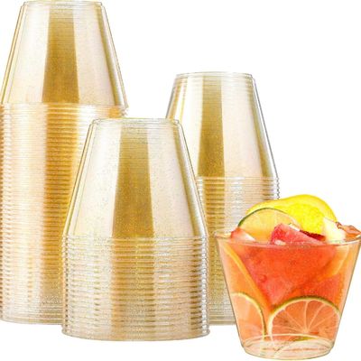 Plastic Wine Glass Stemless Wine Glass Wholesale High Quality Plastic Champagne Glass