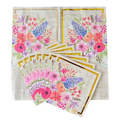 Napkins Paper for Dinner Party Gathering Decor Biodegradable Printed Cocktail Paper Napkins