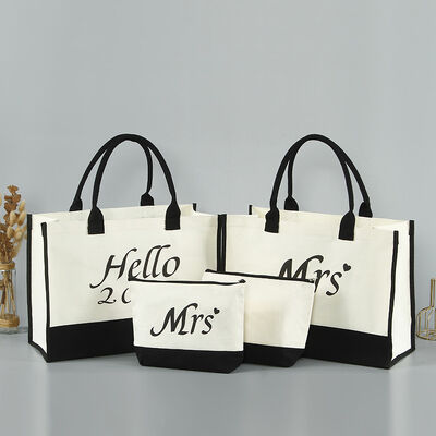 Custom Logo Canvas Bag Fashion Ruffle Single Shoulder Shopping Bag