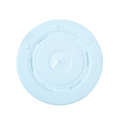PS Plastic Cup Lid with Cross Hole – Perfect for Bubble Tea & Cold Beverages