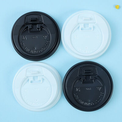 90mm Milk Tea & Coffee Cup Lid – Flip-Top Leakproof Spout Lid, Universal Cover for Paper & Plastic Cups