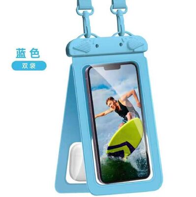Waterproof Phone Pouch in Multiple Colors White Black Blue Pink and Green Suitable for Rain Dust and Water Protection