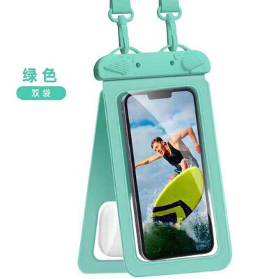 Waterproof Phone Pouch in Multiple Colors White Black Blue Pink and Green Suitable for Rain Dust and Water Protection