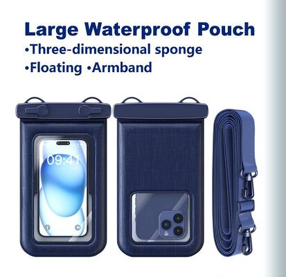 Large Waterproof Phone Pouch with Three-dimensional Sponge